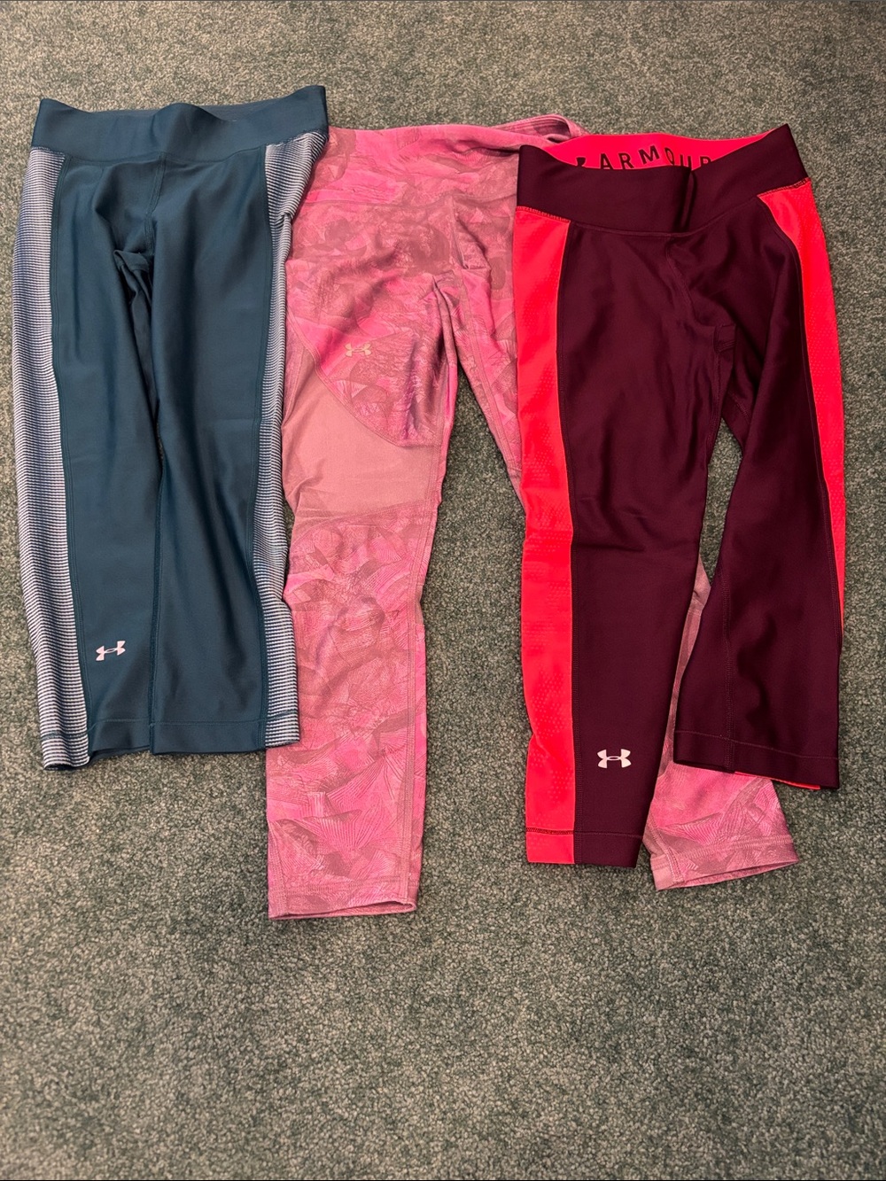 Under Armour Small Compression Leggings Bundle‎ 3 Pair Cropped & Full